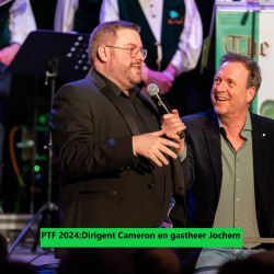 ptf dirigent cameron en gastheer jochem ptf dirigent cameron en gastheer jochem